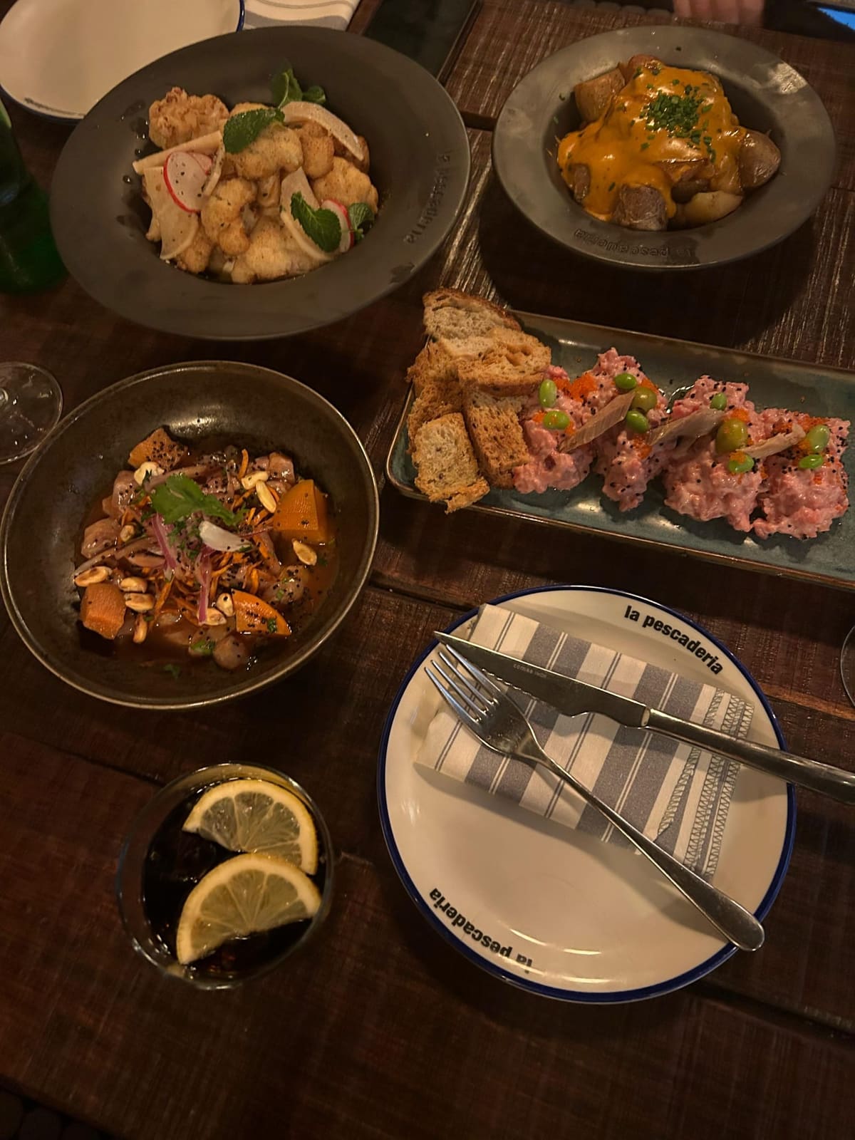 Platos variados / guiso para compartir